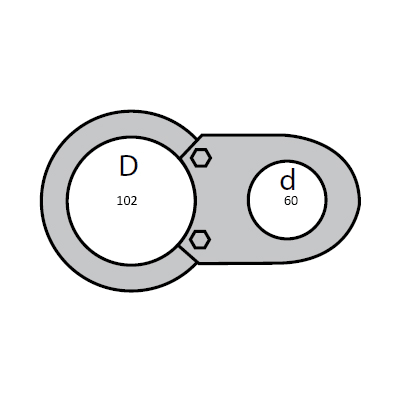 SEM - SEM4329/1 ACCOPPIATORE SINGOLO D 102-60 MM VERN.