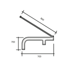 SEM - SEM4336 BRACCIO D 60X700X700 MM. TIRANTE