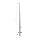 SEM - SEM4400 PALO CONICO H.TOT. 400 CM. D 100/60X3