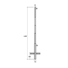 SEM - SEM4704/A PALO RASTREMATO H.TOT. 680 CM. ALZABAND.