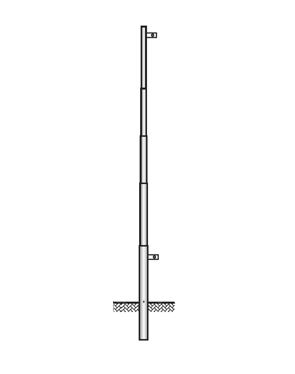SEM - SEM4803/A PALO RASTREMATO H.TOT. 780 CM. ALZABAND.