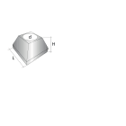 SEM - SEMBP250 BASE VENICIATA X PALO CON PIASTRA 250