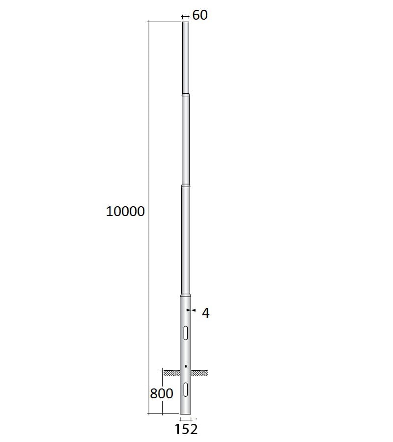 SEM - SEML41000/152 PALO RASTREMATO LAMIN. HSP H. TOT. 1000