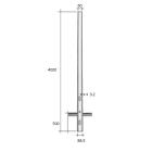 SEM - SEML4400/V PALO CONICO LAMINATO HSP H. TOT. 400 CM.