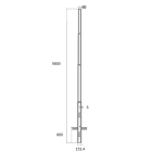 SEM - SEML4980/152 PALO CONICO LAMINATO HSP H. TOT. 980 CM.