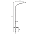 SEM - SEMOSTIENSE PALO CONICO CURVATO H.TOT. 980 CM.