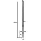 SEM - SEMOTT118/4 PALO OTTAGONALE H.TOT. 1180 CM. D 182/60