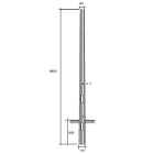 SEM - SEMOTT68/3 PALO OTTAGONALE H.TOT. 680 CM. D 131/60X