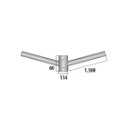 SEM - SEMSRD11415100F STAFFA DOPPIA PER PALI FR E FCL L=1000 M