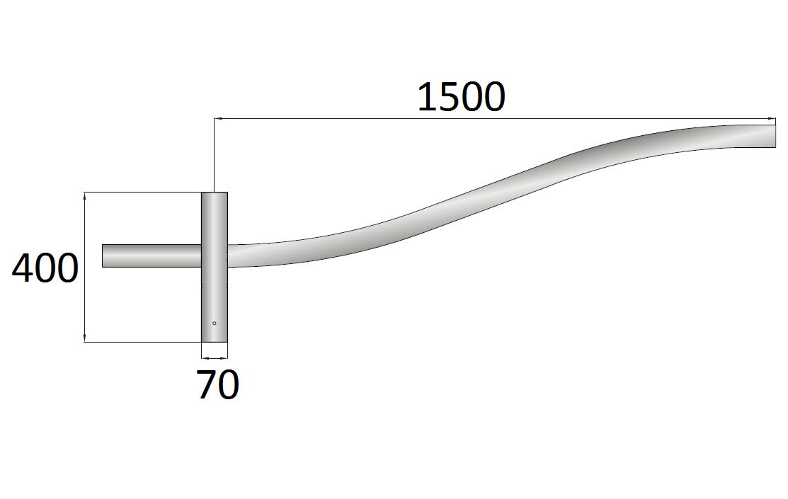 SEM - SEMTSRA40150 TESTA PALO SINGOLO  RAVENNA  A=400 L=150