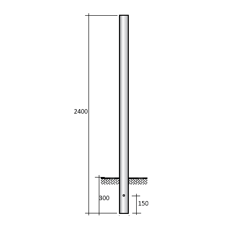 SEM - SEMVR3240N PALO IN VETRORESINA CILINDRICO D 60X2400
