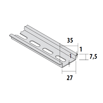 SEM - SEMZ002F PROFILATO  OMEGA  FORATO