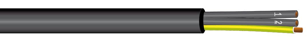 KU DISTRIBUTION SRL - KUDN205BB CAVO NAVALE SH-PC-U 5X6 MMQ UNEL S2 NERO