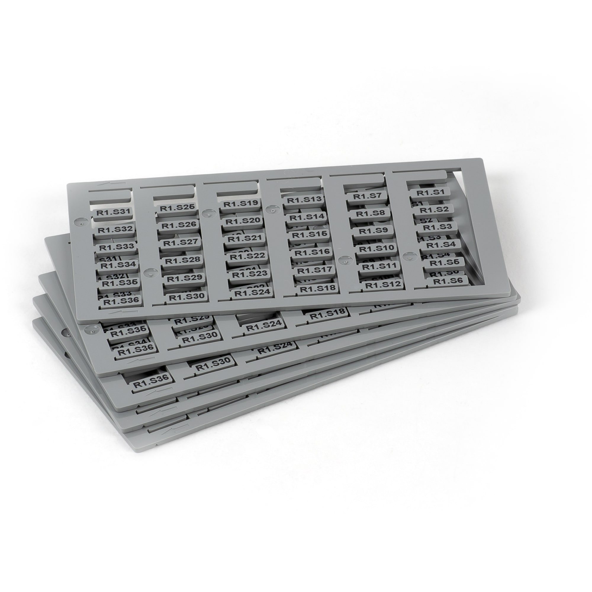 GRAFOPLAST SRL - GRASI2K02E/10N TESSERA TUBETTO CAVI GRIGIO 10X4 1152PZ