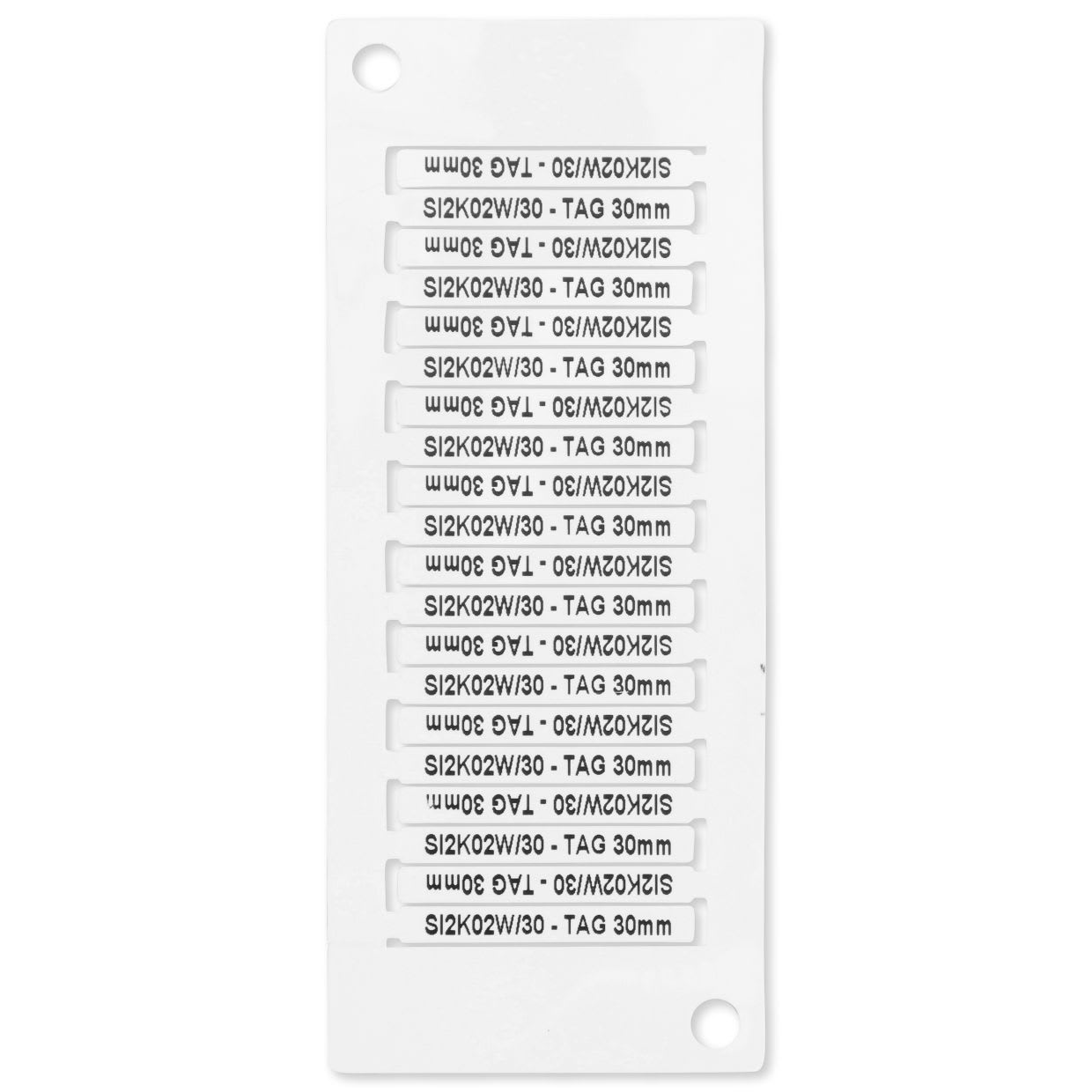 GRAFOPLAST SRL - GRASI2K02W/30MC TESSERA TUBETTO CAVI BIANCO 30X4 2000PZ