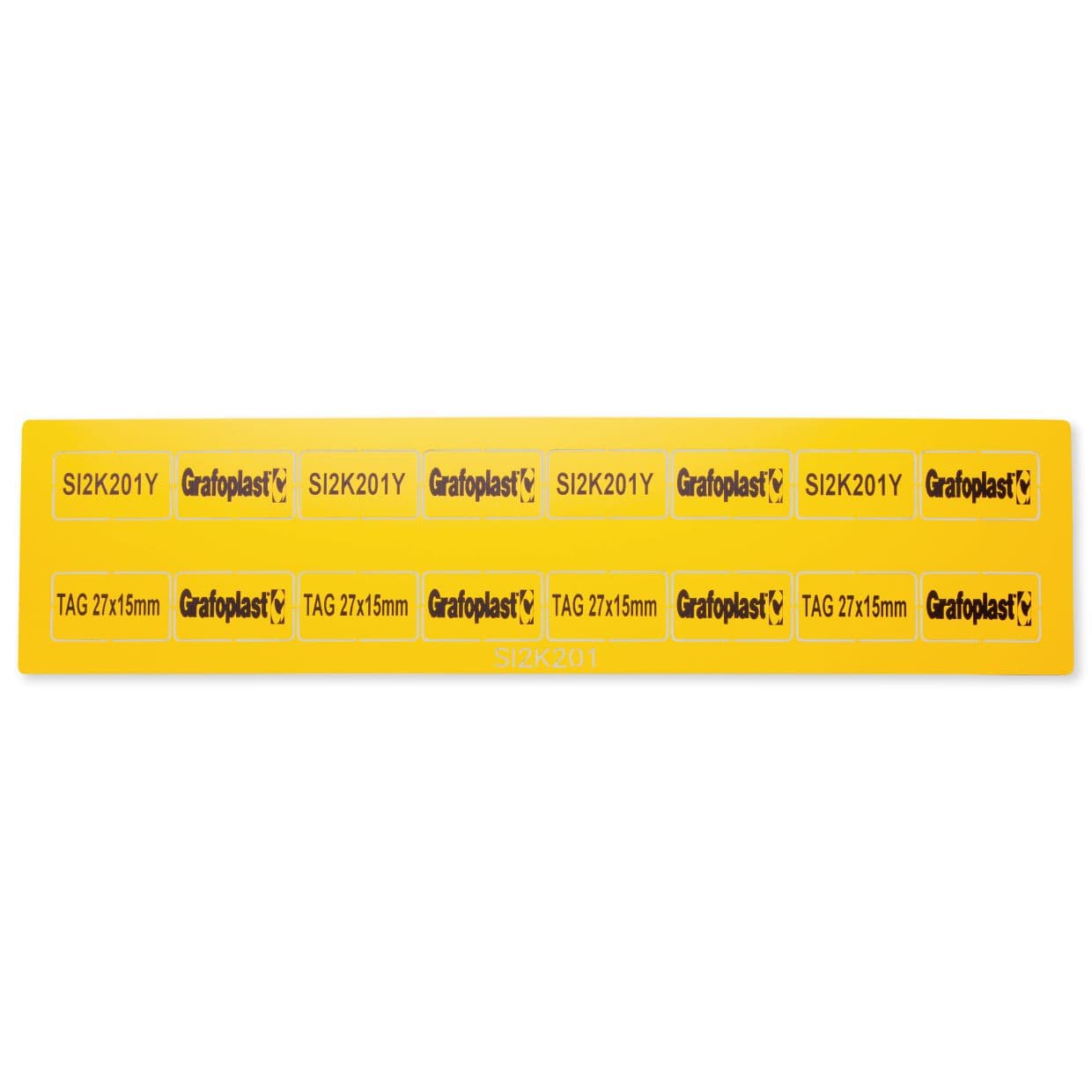 GRAFOPLAST SRL - GRASI2K201Y T. PULSANTI 27X15MM GIALLO PMMA192PZ