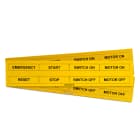 GRAFOPLAST SRL - GRASI2K203Y T. PULSANTI 67X15MM GIALLO PMMA 96PZ