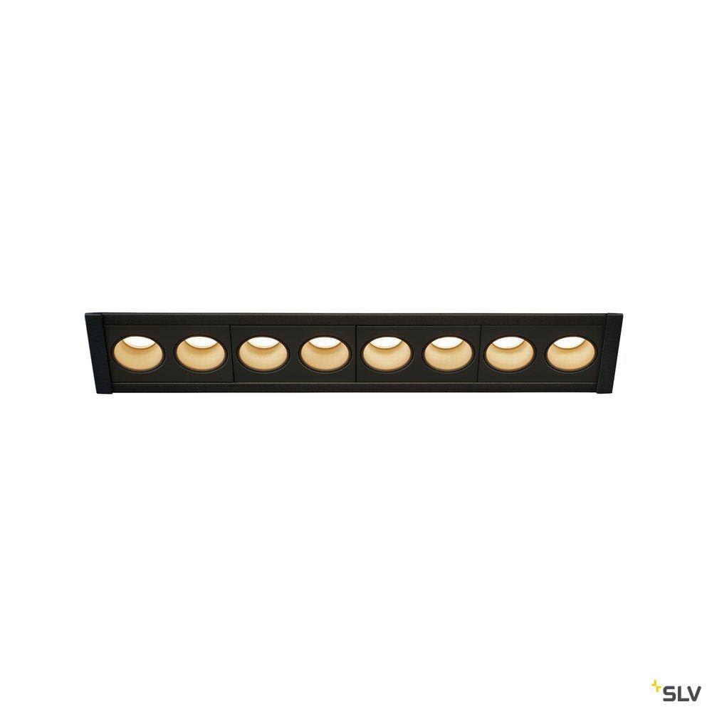 SLV ITALIA SRL - SLV1005424 MILANDOS 8, INCASSO A PLAFONE NERO 3000K