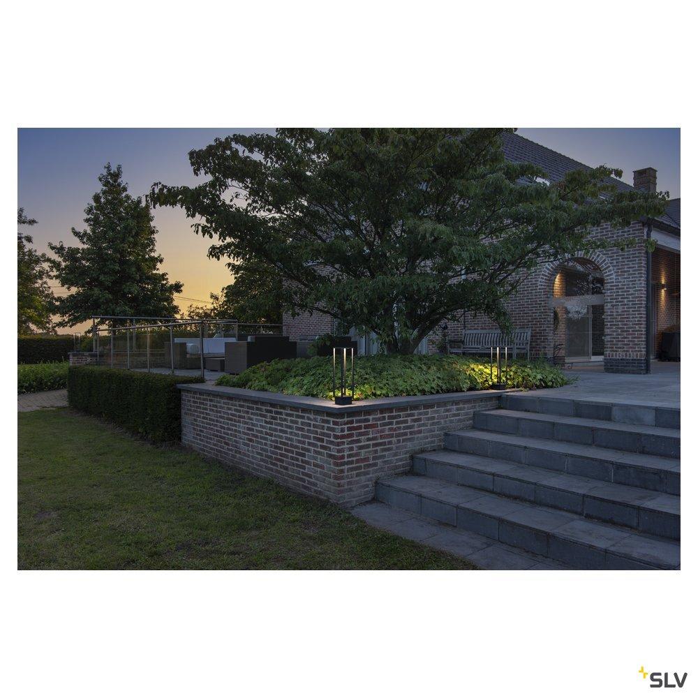 SLV ITALIA SRL - SLV1005442 QUADRULO, LAMPADA DA TERRA ANTRACITE/BIA