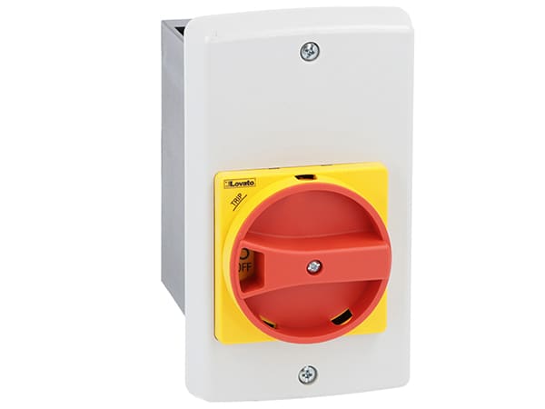 LOVATO - LOVSM1Z1725R CONTENIT. INCASSO X SM1R MANIGLIA ROSSA