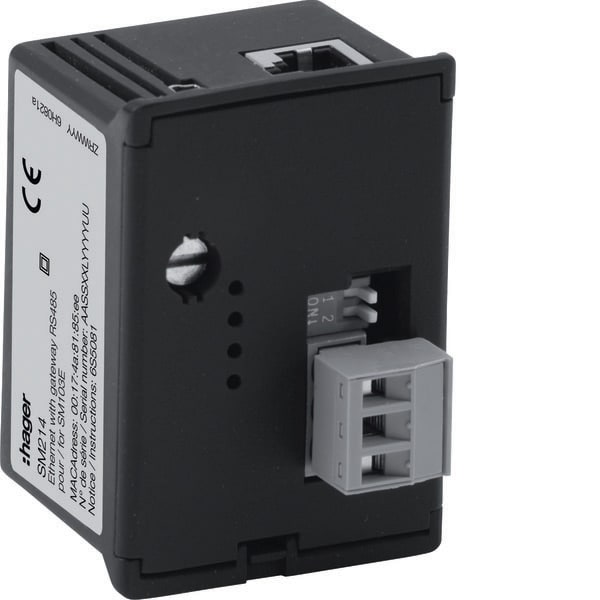 HAGER - HAGSM214 Mod.Ethernet+RS485 Jbus/Modbus SM103E