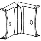 CANALPLAST - CANSMT127AL ANG.INT.VAR. SIMMETRIS ALLUMINIO