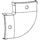 CANALPLAST - CANSMT128CILS ANG. PIANO 90° SIMMETRIS CILIEGIO S.DL3