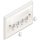 SCHNEIDER ELECTRIC - SNRLEEX5034 SUPPORTO 503 PER 4 RJ45 BIANCO