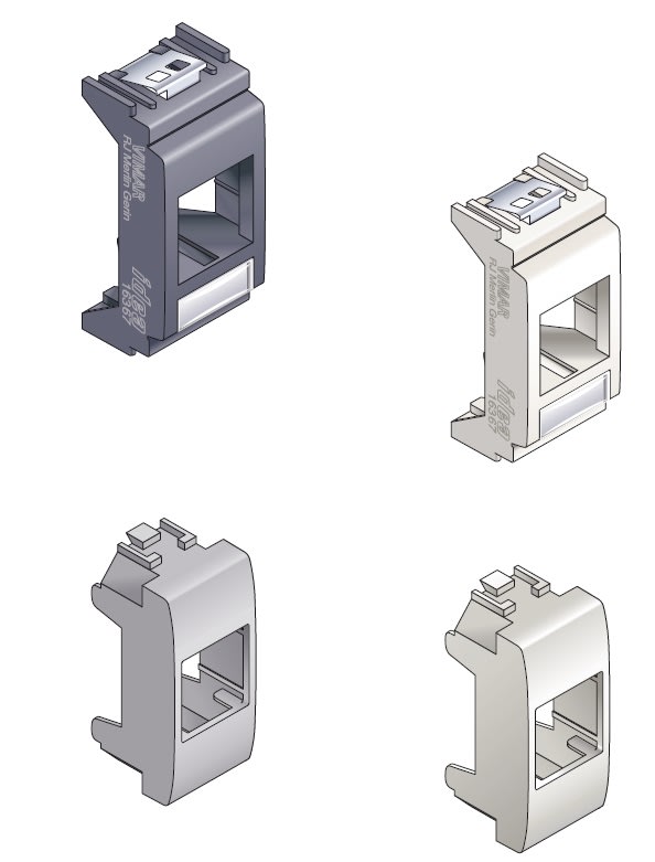 SCHNEIDER ELECTRIC - SNRLEEXSVI0G ADATT. VIMAR IDEA GRIGIO RJ45
