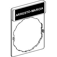 SCHNEIDER ELECTRIC - SNRZBY2666 PORTA ETICHETTA+ETICH. ARRESTO-MARCIA