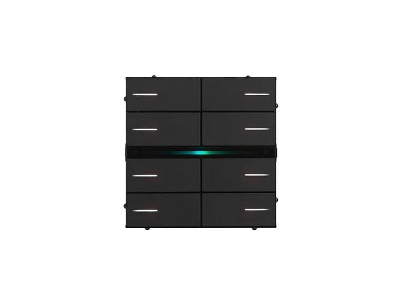 EELECTRON SPA - EEXSO08L02KNX-3 PULSANTE LITE 8 TASTI 16CH RGB NERO
