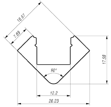 SICOM - SOL5008650-N BASIC CORNER45 3 TESTATE CHIUSURA-N