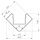 SICOM - SOL5008650-N BASIC CORNER45 3 TESTATE CHIUSURA-N