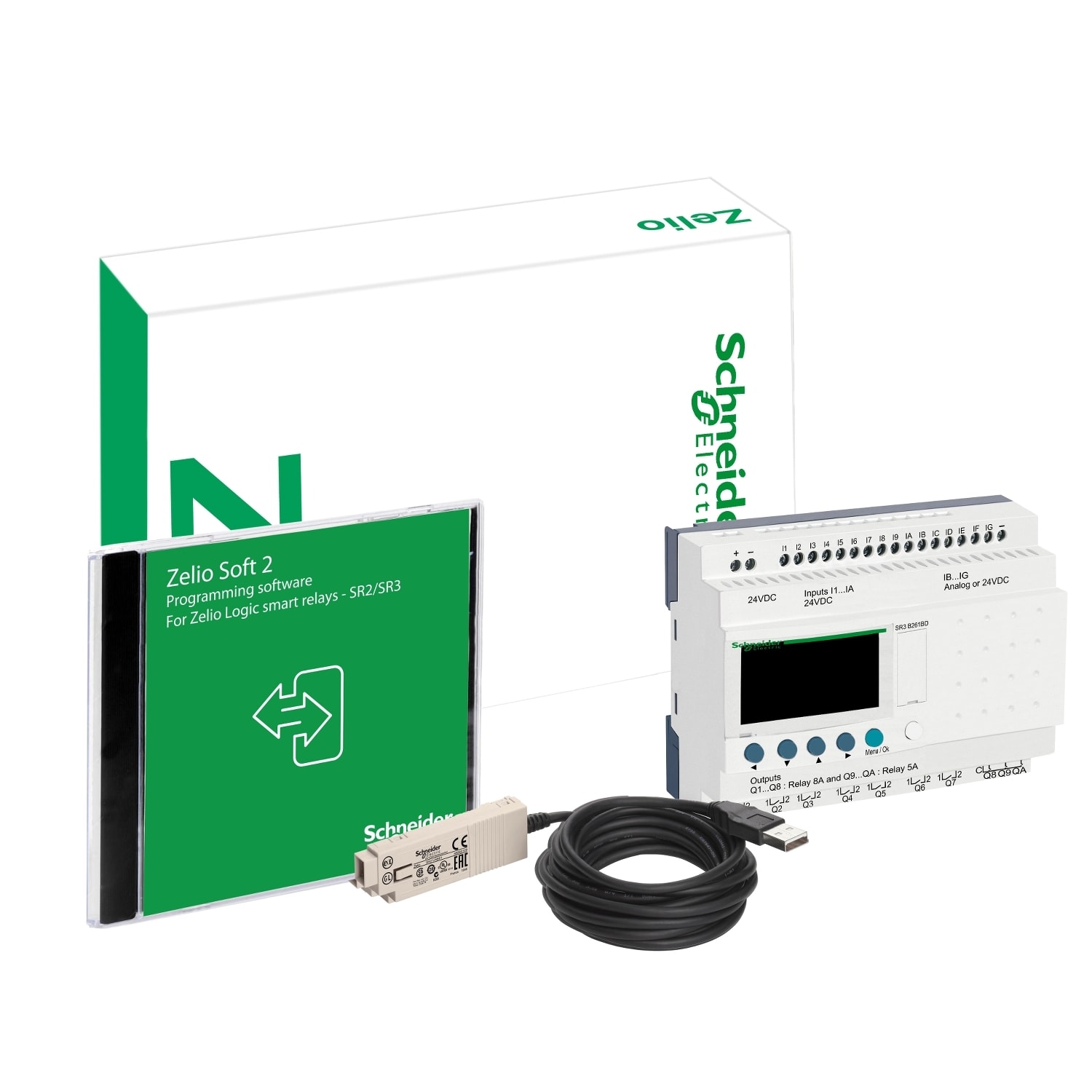 SCHNEIDER ELECTRIC - SNRSR3PACK2BD MODULO LOGICO PACK 26 I-O 24 VDC