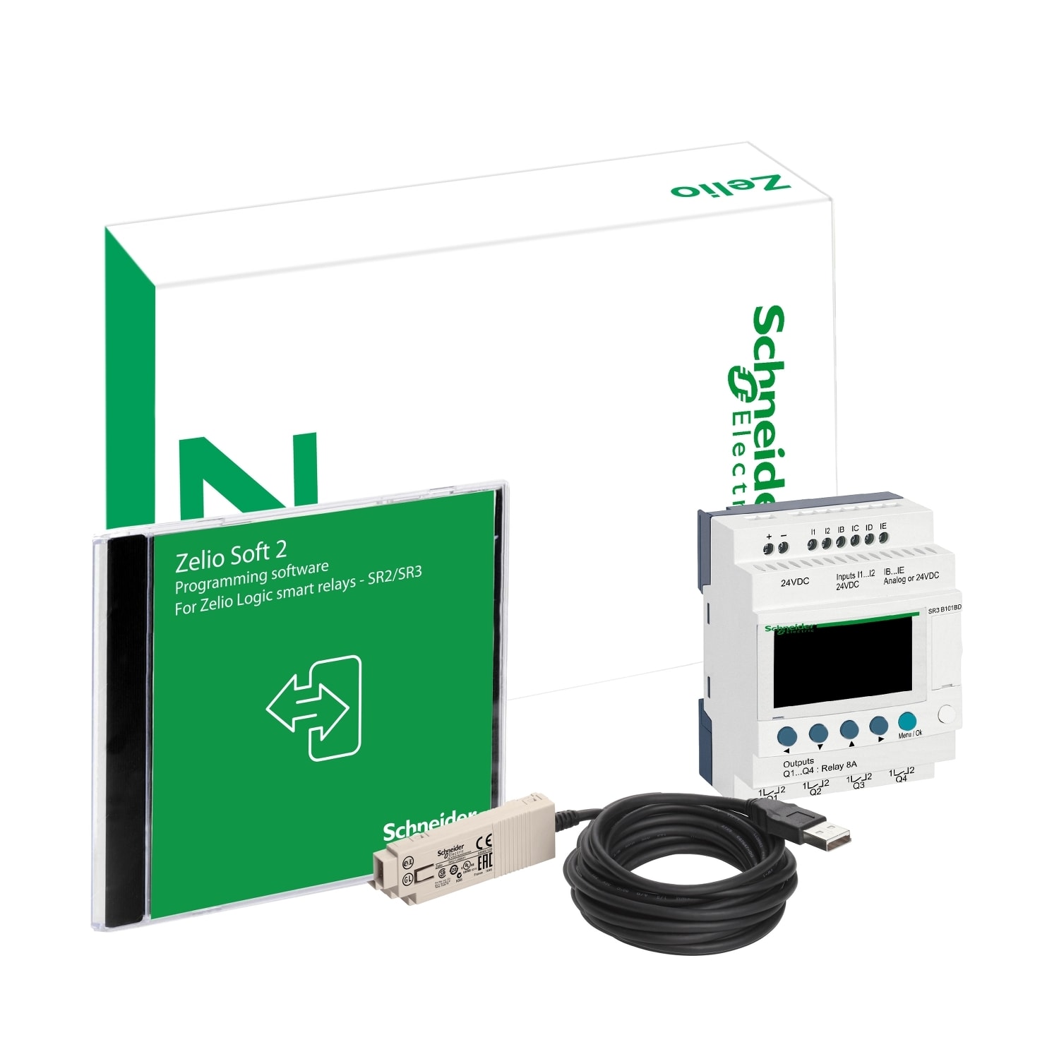 SCHNEIDER ELECTRIC - SNRSR3PACKBD MODULO LOGICO PACK 10 I-O 24 VDC