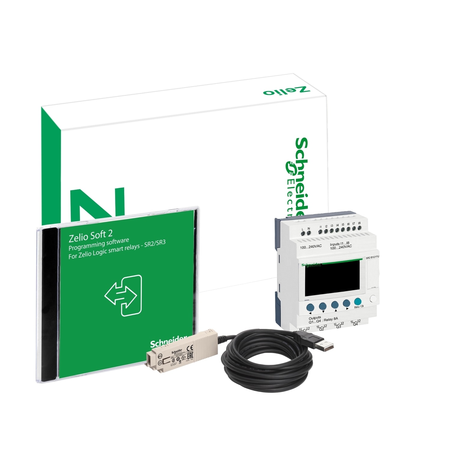 SCHNEIDER ELECTRIC - SNRSR2PACKFU MODULO LOGICO PACK 12 I/O 100-240VAC