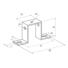 CONTACT ITALIA SRL - IICST19KN SUPPORTO MEDIO ZINCATO 40 MM
