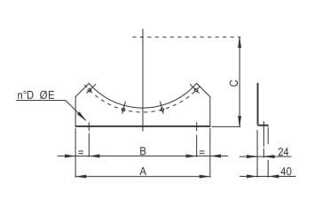 ELICENT (MAICO) - ELI1ST0900 STAFFE SOSTEGNO CC 900 (COPPIA)
