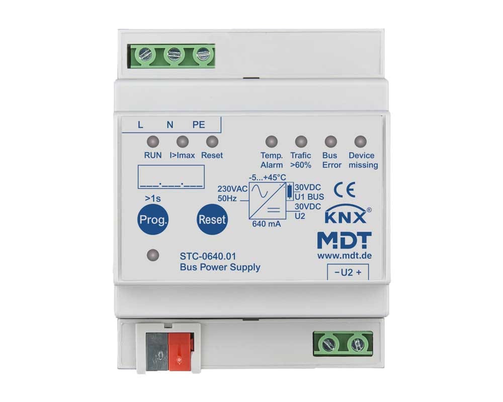 MDT ITALIA SRL - EYGSTC-0640.01 Alimentatore Knx 640mA con diagnostica