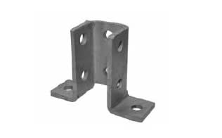 LUCIANO RUSSO SRL - LRSSTF1065 STAFFA A SOFF. 2 FORI PROF 41X41 ZIN CAL