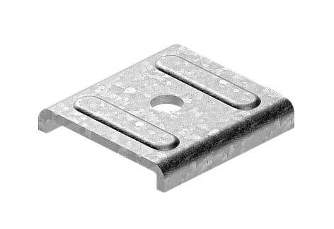 TEKNOMEGA SRL - TKGSTF1135 PIASTRINA ZINCATA CALDO FORO D13,5MM