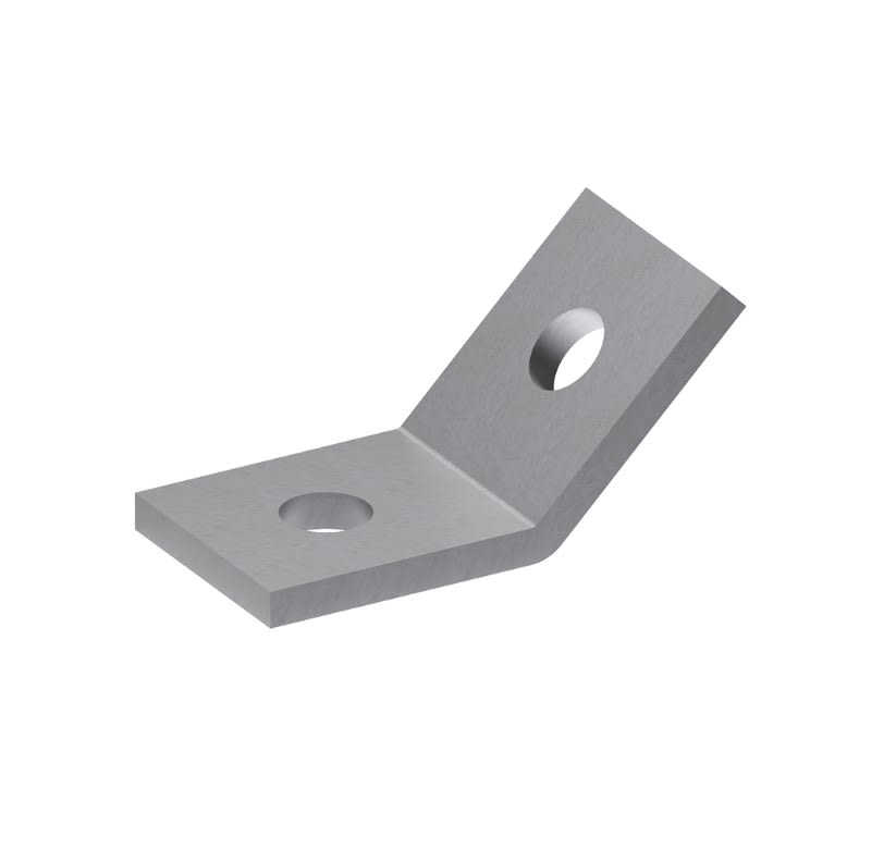 TEKNOMEGA SRL - TKGSTF1200 STAFFA 45 GRADI ESTERNA ZINC.CALDO 2 FOR