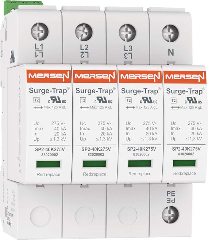 MERSEN ITALIA SPA - XES83020157 SPD T2,40KA,UC440V,4+0,R