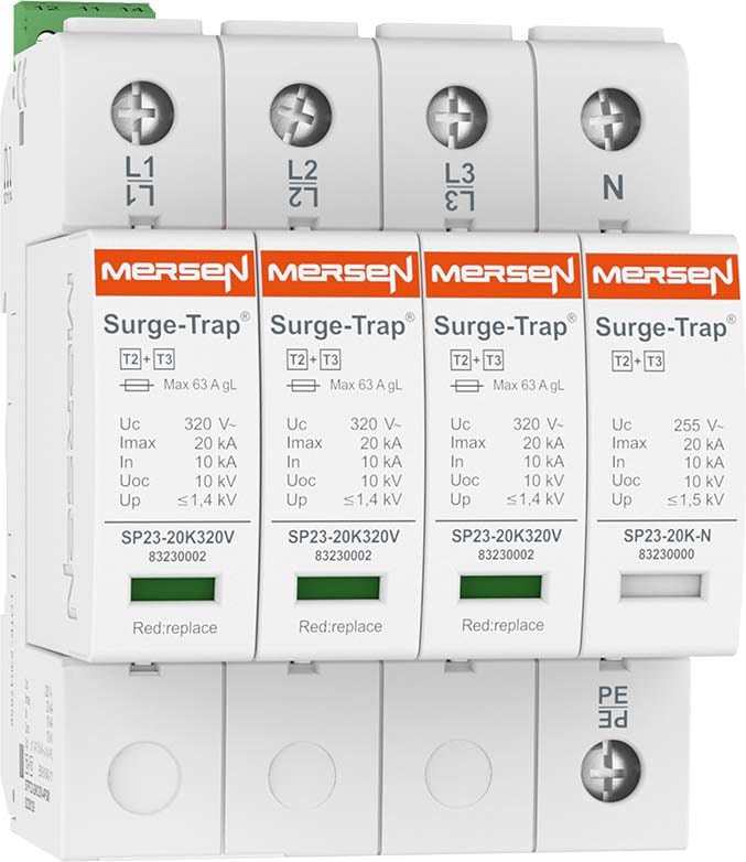 MERSEN ITALIA SPA - XES83230129 SPD T2+3,20KA,UC320V,3+1,R