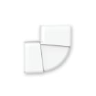 ARNOCANALI SPA - ARNSTW100LV.3 CURVA PIANA SX VAR. KB103 BIANCO