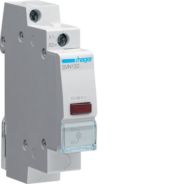HAGER - HAGSVN132 1 SEGNALATORE LUMINOSO ROSSO 1 12-48V  1