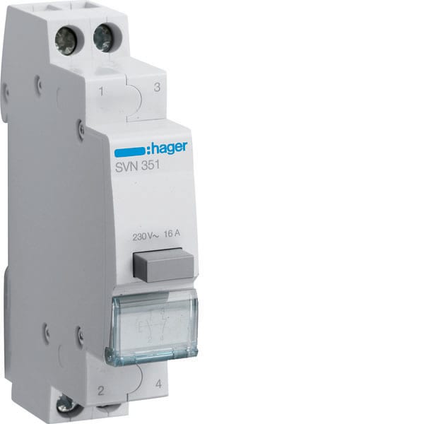 HAGER - HAGSVN351 Taster 16A 1S+1O 230V AC 1PLE