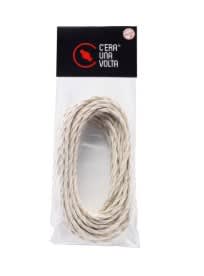 LE PROLUNGHE SAS - PRG5927/10 TRECCIA SETA 3G0.50 BIANCO MT. 10