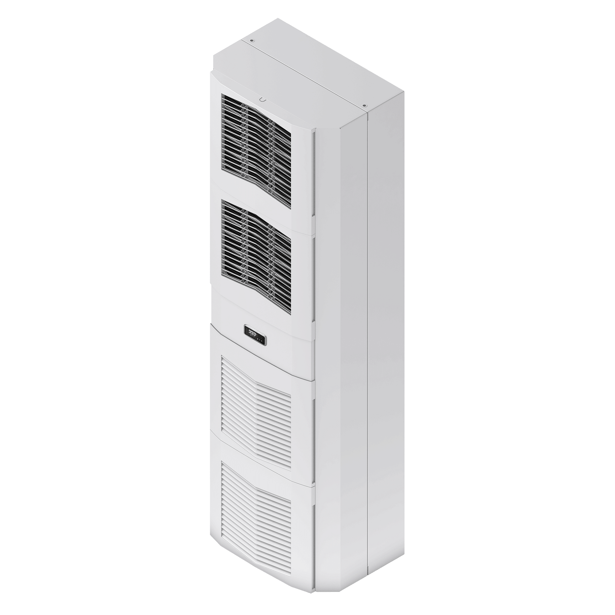 ELDON AUSTRIA GMBH - HOFS162026G031 SpectraCool Slim Fit per interni S16, 2000 W 230 V C, grigio chiaro, acciaio
