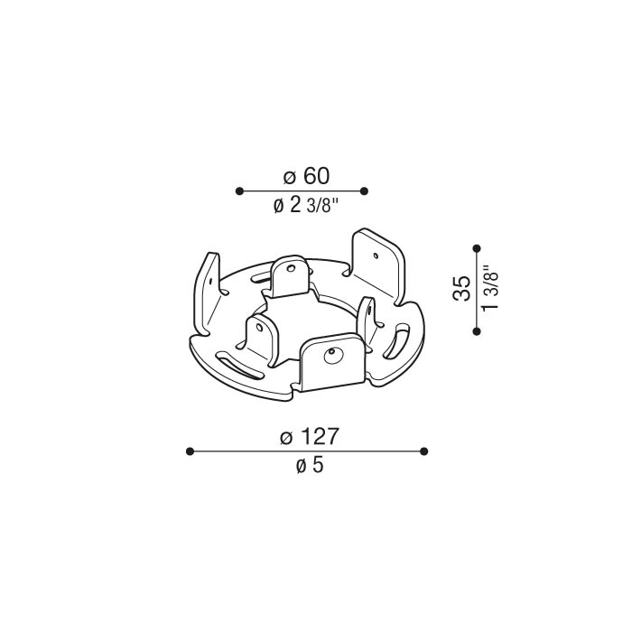 LOMBARDO - LOMLB1280003 Staffa Tok in acciaio